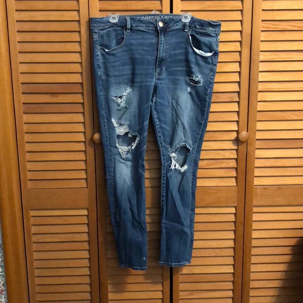 American Eagle Skinny Ripped Jeans